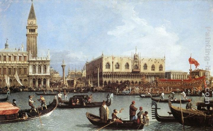 Canaletto Return of the Bucentaurn to the Molo on Ascension Day